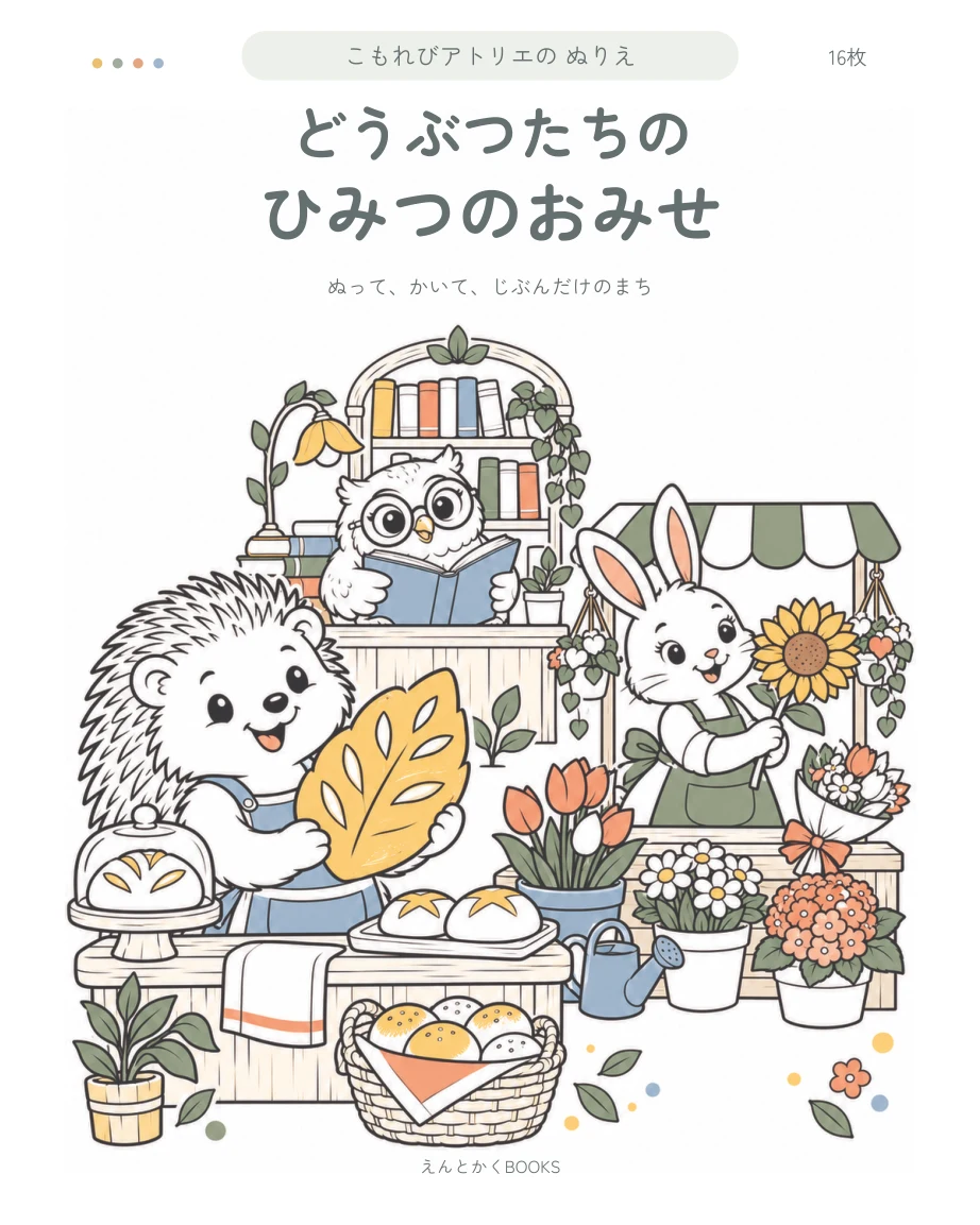 どうぶつたちのひみつのおみせの表紙